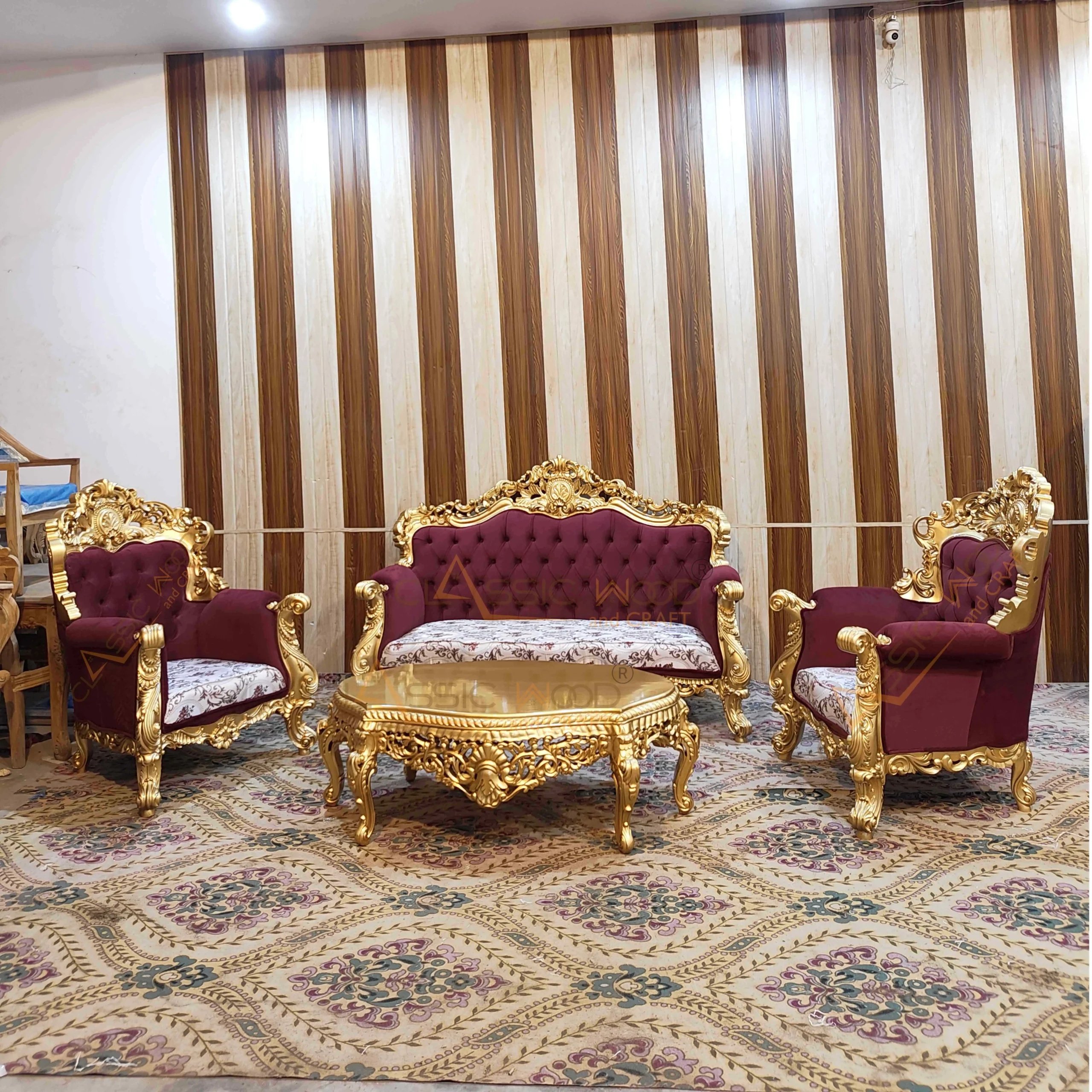 Royal 5 Seater Victorian Style Sofa Set