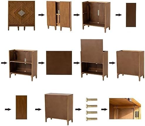 Luxury Wooden Bedside Cabinet with Door Storage - Image 2