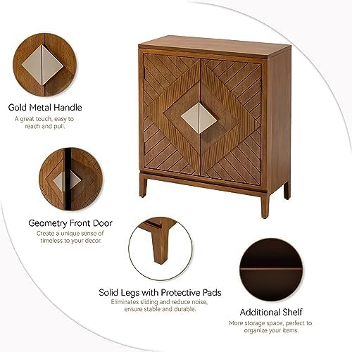 Luxury Wooden Bedside Cabinet with Door Storage - Image 6