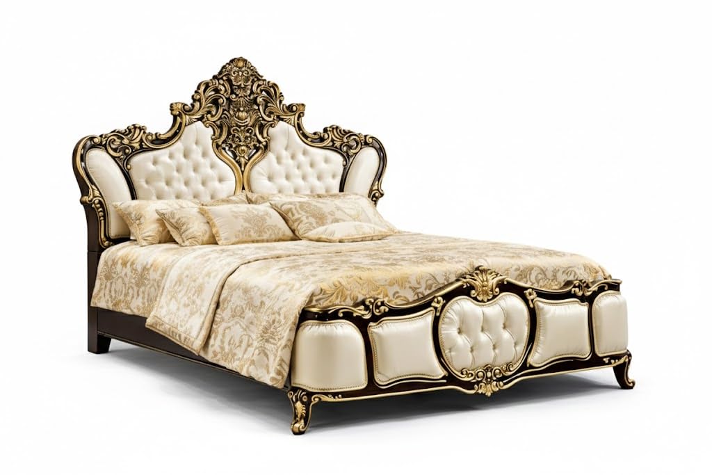 wooden bed